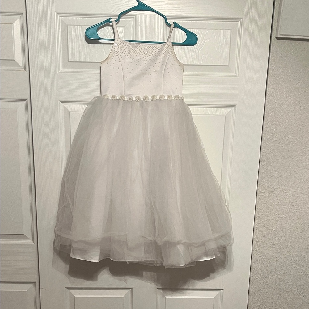 Elegant White Kids Dress